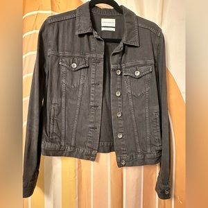 Faded black / grey-like Denim jacket from Aritzia (brand is Community)